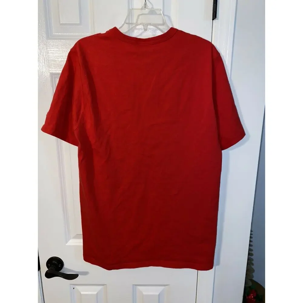 Champion Men's Red T-Shirt C Logo Tee Large - Picture 3 of 3
